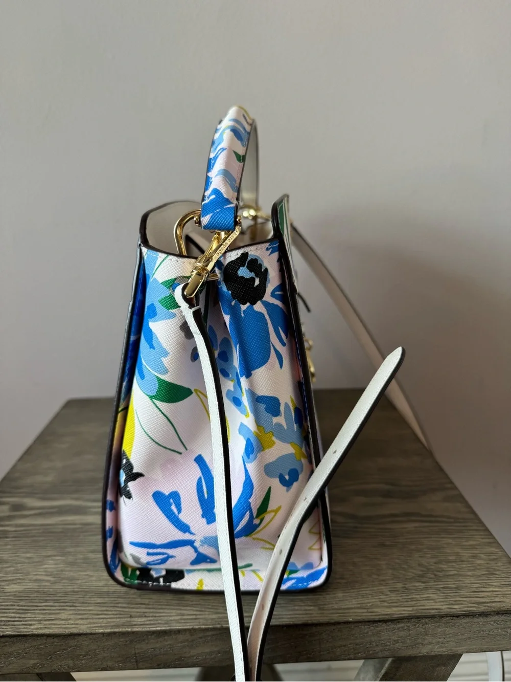 Kate Spade Madison Floral Medium Top Handle 2 Way Satchel Style KK967